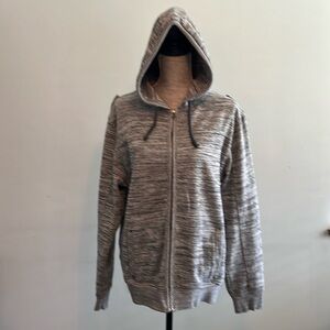 Cotton on  zip up hoodie.  Gray and white.  Excellent condition.  Size Medium
